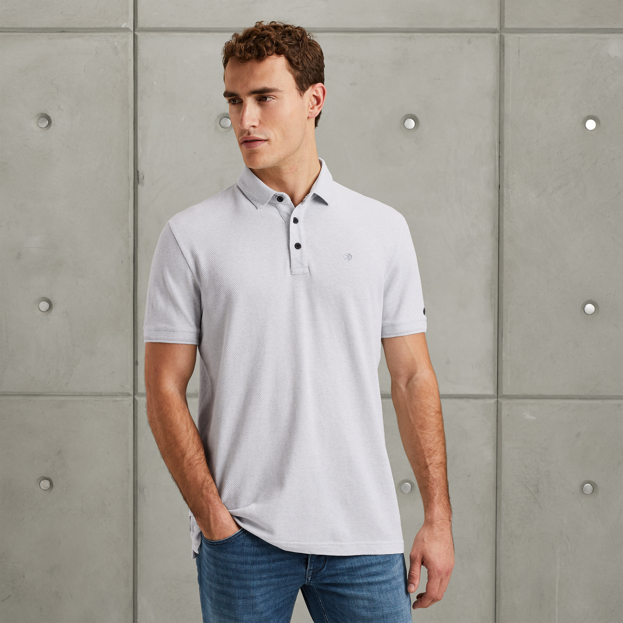 完売品　REGULAR COLLARS POLO Mサイズ CAST IRON | Polo shirt with texture | Free shipping & returns