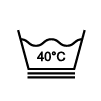 Maximum temperatuur 40°C wolwas programma